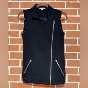 Elliott Lauren Black Sleeveless Zip Vest Women’s Size 2